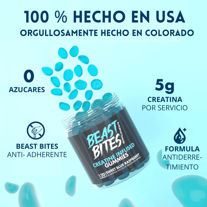 Beast Bites - Gomitas de Creatina x 120 Unidades