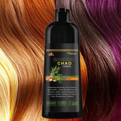 SHAMPOO CHAO CANAS - 🎁 LLEVA EL TRATAMIENTO GRATIS - Transforma tu Cabello 🌟