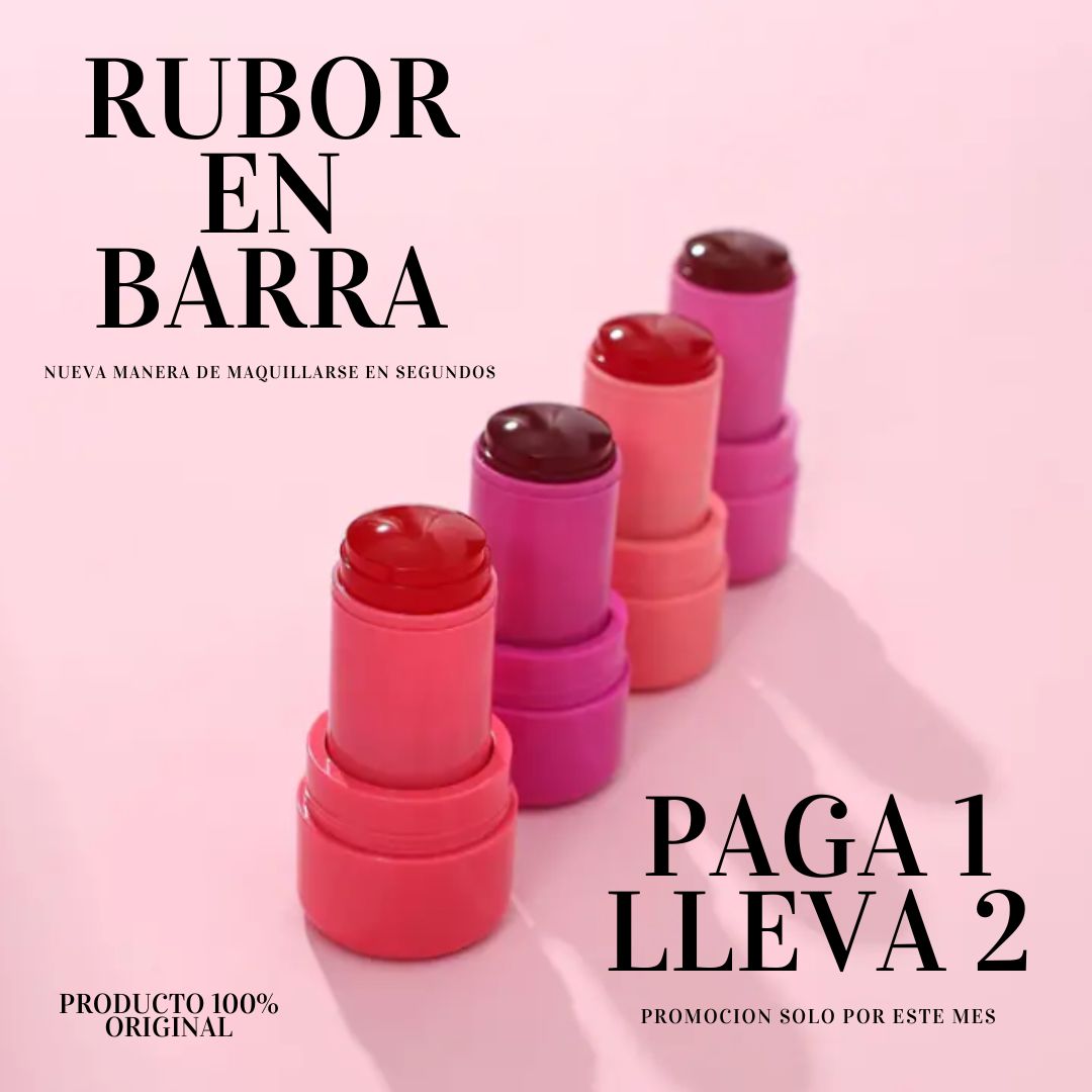 Rubor En Barra de Gel 😚 Jelly Beans - Solo por Hoy Paga 1 lleva 2