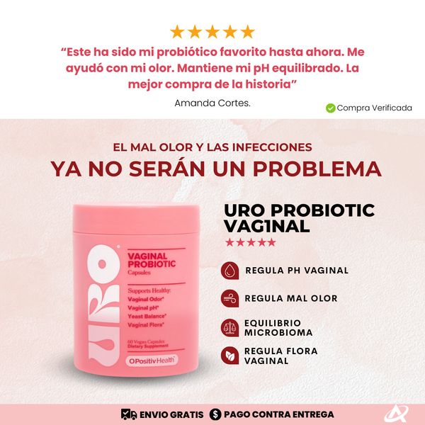 Probióticos URO - Mejora el olor de tu Zona Íntima 🌸