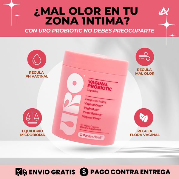 Probióticos URO - Mejora el olor de tu Zona Íntima 🌸