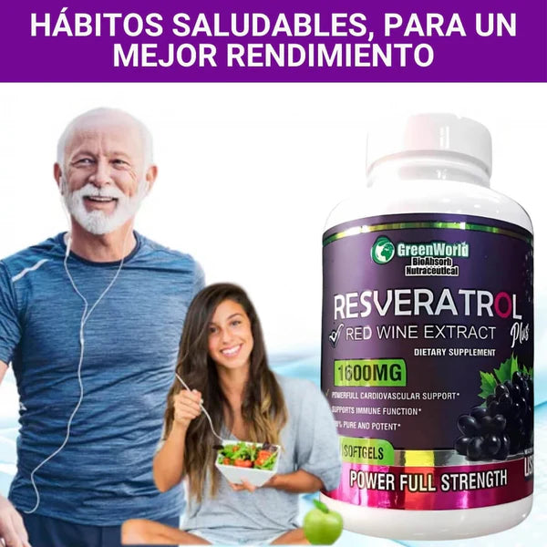 RESVERATROL PLUS - ¡Recupera tu Salud y tu Juventud! - El Original