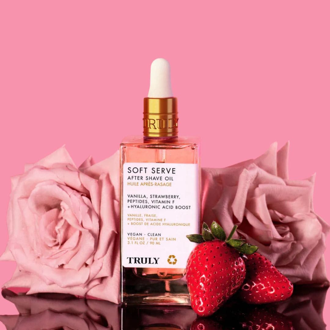 TRULY SOFT SERVE - Aceite para después de afeitarse ¡Adiós Irritación, Hola Piel de Durazno! 🍑