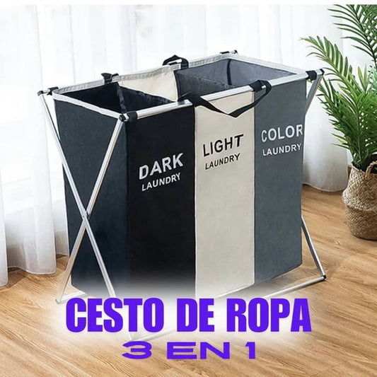 ORGANIZADOR DE ROPA SUCIA 3 EN 1 IMPERMEABLE