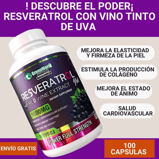 RESVERATROL PLUS - ¡Recupera tu Salud y tu Juventud! - El Original